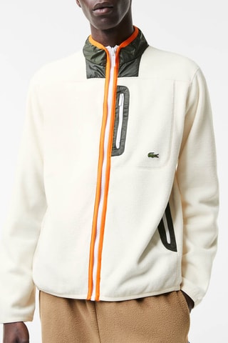 Sweat polaire - Blanc et anthracite