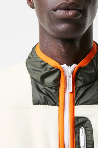 Sweat polaire - Blanc et anthracite