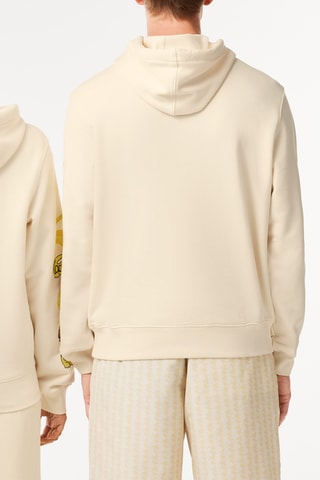 Sweat à capuche en coton biologique - Ecru