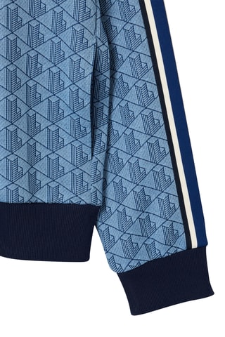 Sweat en coton biologique - Ciel et bleu cobalt