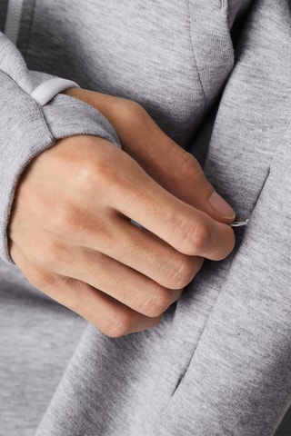 Sweat en coton biologique - Gris chiné