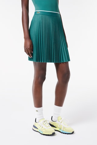 Jupe plissée - Bleu canard