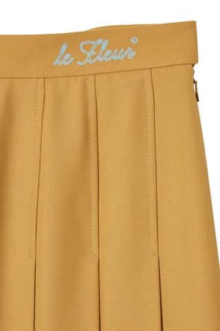 Jupe plissée - Camel