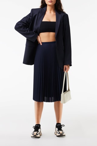 Jupe plissée - Bleu marine