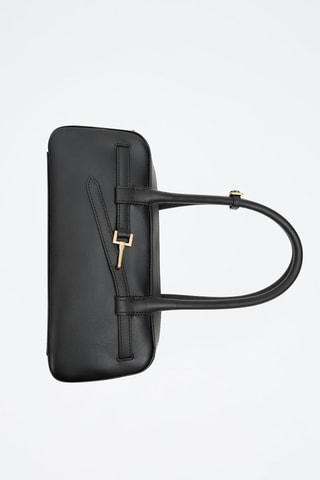 Sac bowling cuir boucle - Noir