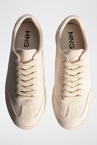 Tennis lacées - Beige