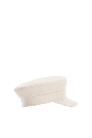 Casquette baker boy coton - Blanc