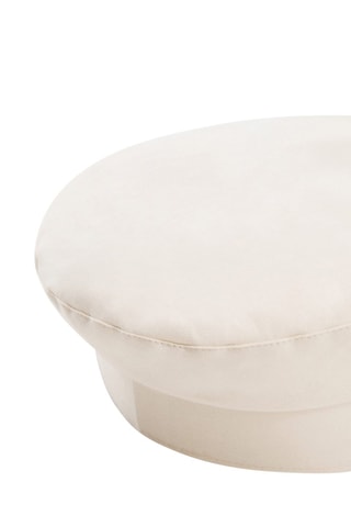 Casquette baker boy coton - Blanc