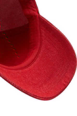 Casquette message brodé - Rouge