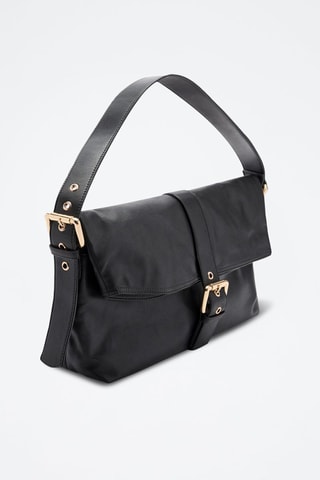 Sac cuir boucle - Noir