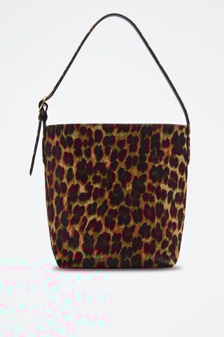 Sac cuir léopard - Marron