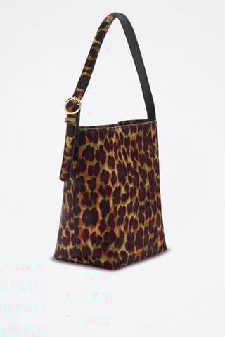 Sac cuir léopard - Marron