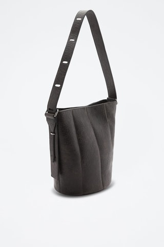 Sac seau similicuir - Marron foncé