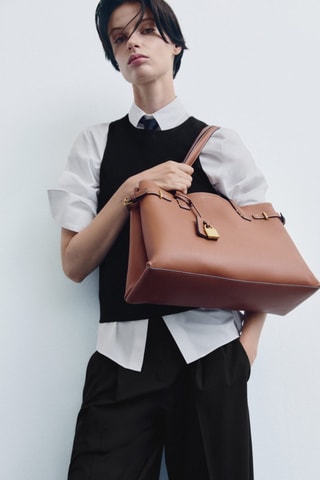 Sac cabas cadenas - Marron