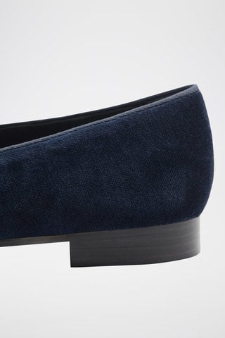 Mocassins velours - Bleu