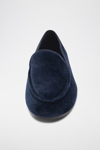 Mocassins velours - Bleu