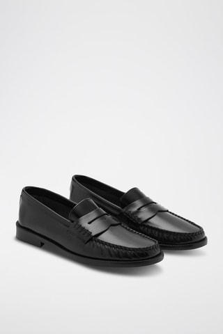Mocassins cuir - Noir