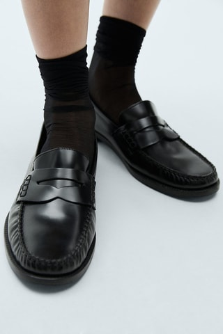 Mocassins cuir - Noir