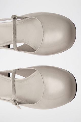 Chaussures talon boucle - Gris