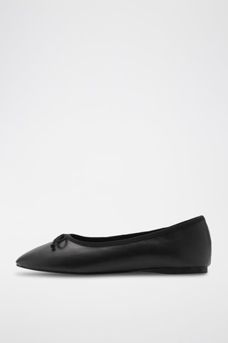 Ballerines cuir nœud - Noir