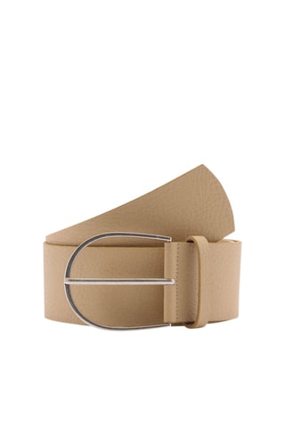 Ceinture large cuir - Sable