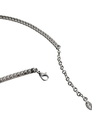 Collier chaîne plate - Argenté