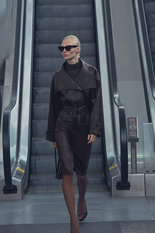 Lunettes de soleil monture carrée - Noir