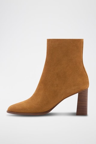 Bottine talon suède - Marron