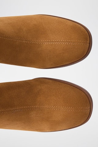 Bottine talon suède - Marron