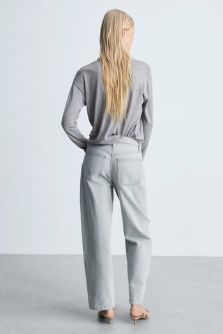 Cardigan maille boutons - Gris clair chiné