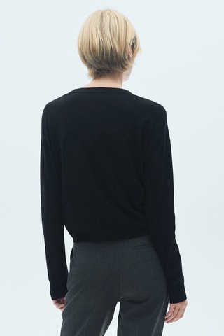 Cardigan maille boutons - Noir