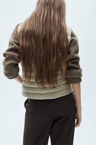 Gilet matelassé - Gris clair chiné