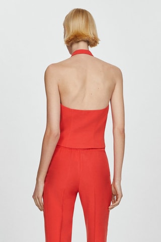 Gilet costume boutons - Corail