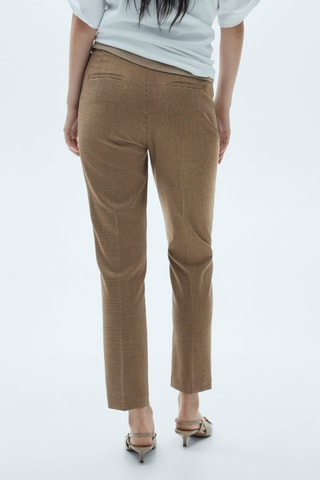 Pantalon skinny taille normale - Marron