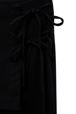 Pantalon revers noeuds - Noir