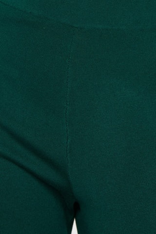 Pantalon maille wideleg - Vert foncé