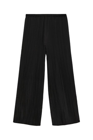Pantalon plissé fluide - Noir