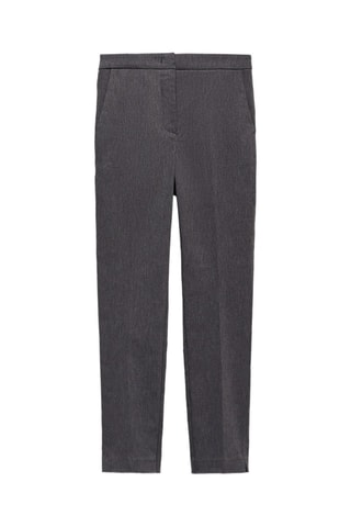 Pantalon skinny crop - Gris clair