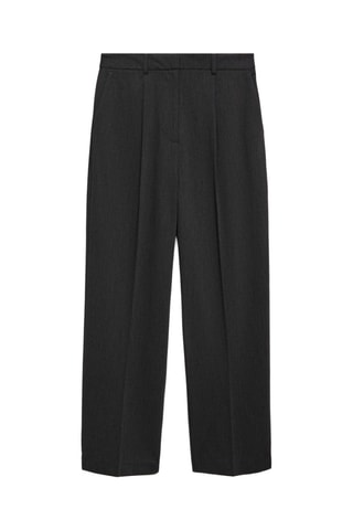 Pantalon droit pinces - Gris