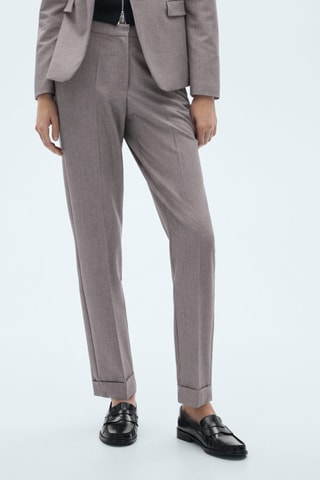 Pantalon droit costume - Gris