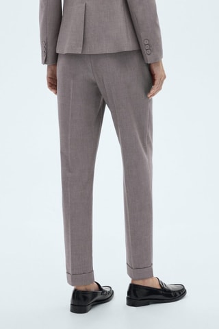 Pantalon droit costume - Gris