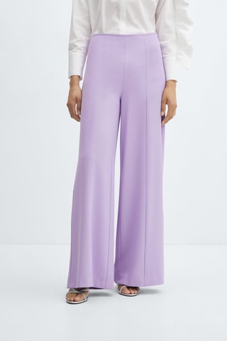 Pantalon coutures décoratives - Lilas