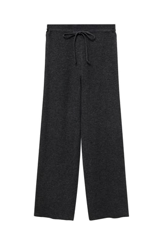 Pantalon maille côtelée fine - Anthracite