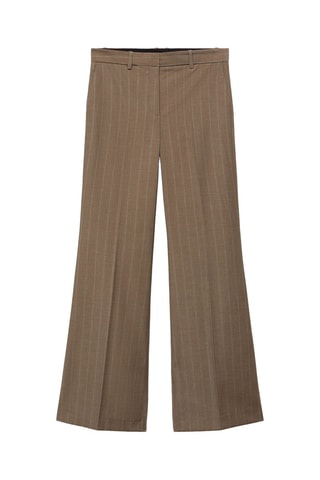 Pantalon flare rayures tennis - Beige