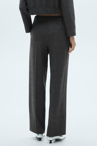 Pantalon droit tweed - Noir