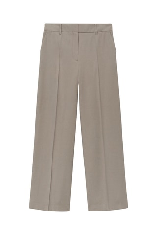 Pantalon pinces wideleg - Gris