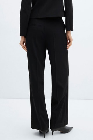 Pantalon wideleg taille basse - Noir