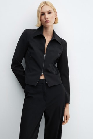 Pantalon wideleg taille basse - Noir