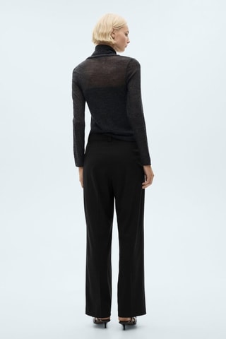 Pantalon droit pinces - Noir