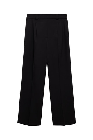 Pantalon droit pinces - Noir